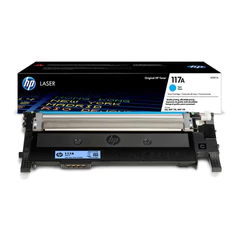 Картридж лазерный HP (W2071A) для HP Color Laser 150a/<wbr/>nw/<wbr/>178nw/<wbr/>fnw, №117A, голубой, оригинальный, ресурс 700 страниц