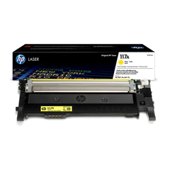 Картридж лазерный HP (W2072A) для HP Color Laser 150a/<wbr/>nw/<wbr/>178nw/<wbr/>fnw, №117A, желтый, оригинальный, ресурс 700 страниц