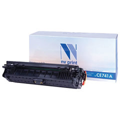 Картридж лазерный NV PRINT (NV-CE741A) для HP CP5220/<wbr/>CP5225/<wbr/>CP5225dn/<wbr/>CP5225n, голубой, ресурс 7300 страниц