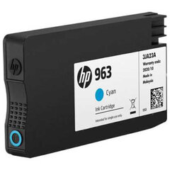 Картридж струйный HP (3JA23AE) для HP OfficeJet Pro 9010/<wbr/>9013/<wbr/>9020/<wbr/>9023, №963 голубой, ресурс 700 страниц