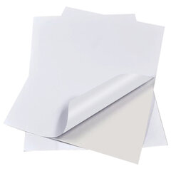 Фотобумага САМОКЛЕЯЩАЯСЯ матовая, А4, 100 г/<wbr/>м<sup>2</sup>, 20 листов, BRAUBERG ORIGINAL, 364006