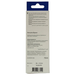 Чернила EPSON 115 (C13T07C14A) для СНПЧ L8160/L8180, черные пигментные, объем 70 мл, ОРИГИНАЛЬНЫЕ