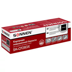 Картридж лазерный SONNEN (SH-CF283X) для HP Laser Jet Pro MFP M225DN/<wbr/>M225DW/<wbr/>M201DW, ресурс 2200 стр., 364105