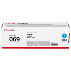 Картридж лазерный CANON (069C) i-SENSYS MF752Cdw/<wbr/>MF754Cdw, голубой, ресурс 1900 стр., ОРИГИНАЛЬНЫЙ