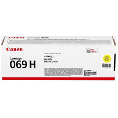 Картридж лазерный CANON (069HY) i-SENSYS LBP673Cdw/<wbr/>MF752Cdw/<wbr/>MF752Cdw и другие, желтый, ресурс 5500 стр., ОРИГИНАЛЬНЫЙ