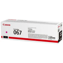 Картридж лазерный CANON (067M) i-SENSYS LBP631Cw/<wbr/>MF655Cdw и другие, пурпурный, ресурс 1250 стр., ОРИГИНАЛЬНЫЙ