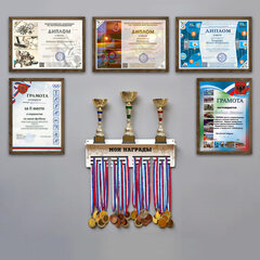 Рамка 21&times;30 см, пластик, багет 15 мм, BRAUBERG &laquo;HIT&raquo;, орех, стекло, 390025