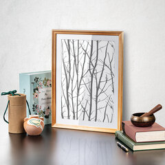 Рамка 30&times;40 см небьющаяся, дерево, багет 18 мм, BRAUBERG &laquo;HIT&raquo;, канадская сосна, 390026