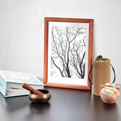 Рамка 21&times;30 см, дерево, багет 18 мм, BRAUBERG &laquo;HIT&raquo;, темная вишня, стекло, 390257