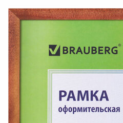 Рамка 30&times;40 см, дерево, багет 18 мм, BRAUBERG &laquo;HIT&raquo;, темная вишня, стекло, 390258