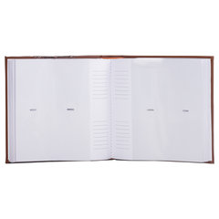 Фотоальбом BRAUBERG на 200 фото 10&times;15 см, под кожу (комбинированную), бумажные страницы, бокс, коричневый, 390483