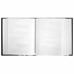 Фотоальбом BRAUBERG на 304 фотографии 10&times;15 см, твердая обложка, &laquo;Пейсли&raquo;, черный с бирюзовым, 390674