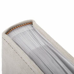 Фотоальбом BRAUBERG на 200 фотографий 10&times;15 см, под замшу, бумажные страницы, бокс, бежевый с коричневым, 390679