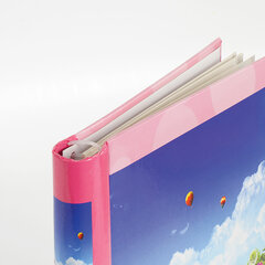 Фотоальбом BRAUBERG на 20 магнитных листов, 23&times;28 см, &laquo;Дивный луг&raquo;, розовый, 390686