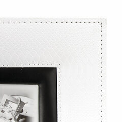 Фотоальбом BRAUBERG на 500 фотографий 10&times;15 см, обложка под кожу рептилии, рамка для фото, белый, 390713