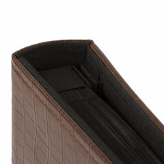 Фотоальбом BRAUBERG на 500 фотографий 10&times;15 см, обложка под кожу крокодила, рамка для фото, коричневый, 390715