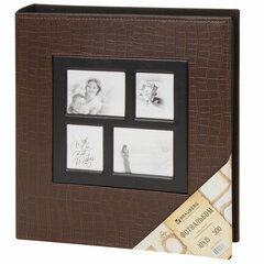 Изображение товара Фотоальбом BRAUBERG на 500 фотографий 10х15 см кожаная обложка коричневый