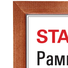 Рамка 21&times;30 см, дерево, багет 20 мм, STAFF, темно-коричневая, стекло, 390716