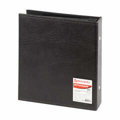 Фотоальбом BRAUBERG на 200 фото 10&times;15 см, под фактурную кожу, индивидуальный бокс, тёмно-коричневый, 391116