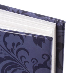 Фотоальбом BRAUBERG на 304 фото 10&times;15 см, твердая обложка, &laquo;Вдохновение&raquo;, темно-синий, 391123