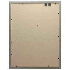 Рамка 30&times;40 см, пластик, багет 12 мм, BRAUBERG HIT2, серебро, стекло, 391133