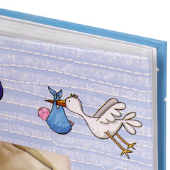 Фотоальбом BRAUBERG &laquo;It's a boy&raquo; на 200 фото 10&times;15 см, твердая обложка, бумажные страницы, бокс, голубой, 391146