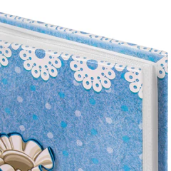 Фотоальбом BRAUBERG &laquo;Baby shoes&raquo; на 200 фото 10&times;15 см, твердая обложка, термосклейка, голубой, 39114