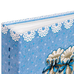 Фотоальбом BRAUBERG &laquo;Baby shoes&raquo; на 200 фото 10&times;15 см, твердая обложка, термосклейка, голубой, 39114