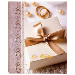 Фотоальбом BRAUBERG &laquo;Свадебный подарок&raquo; на 200 фото 10&times;15 см, твердая обложка, переплет, бокс, 391153