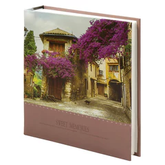 Фотоальбом BRAUBERG &laquo;Цветущая улица&raquo; на 200 фото 10&times;15 см, твердая обложка, термосварка, 391163