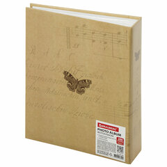 Фотоальбом BRAUBERG "Бабочка, крафт" на 200 фото 10&times;15 см, твердая обложка, термосварка, 391164