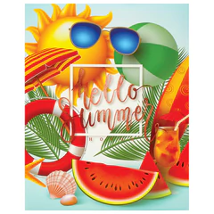 Фотоальбом BRAUBERG "Здравствуй, лето" на 200 фото 10&times;15 см, твердая обложка, термосварка, 391170