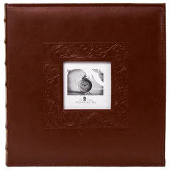 Фотоальбом BRAUBERG &laquo;Smooth brown&raquo; на 500 фото 10&times;15 см, под гладкую кожу, коричневый, 391177