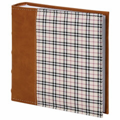 Изображение товара Фотоальбом BRAUBERG «Шотландка» на 200 фото 10×15 см, под кожу, бумажные страницы, бокс, 391192
