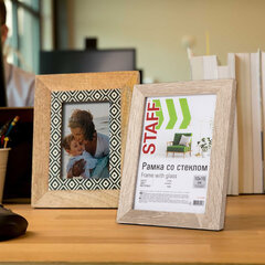 Рамка 10&times;15 см, небьющаяся, STAFF &laquo;Grand&raquo;, багет 18 мм, цвет &laquo;капучино&raquo;, МДФ, 391209