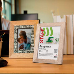 Рамка 10&times;15 см, небьющаяся, STAFF &laquo;Grand&raquo;, багет 18 мм, цвет &laquo;капучино&raquo;, МДФ, 391209