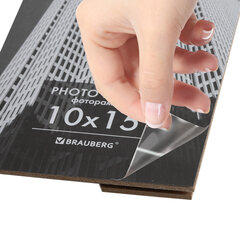 Рамка 10&times;15 см небьющаяся, багет 14 мм, пластик, BRAUBERG &laquo;Original&raquo;, черная, 391227