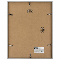 Рамка 30&times;40 см небьющаяся, багет 12 мм, пластик, BRAUBERG &laquo;Original&raquo;, серебристая, 391232