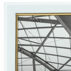 Рамка 10&times;15 см небьющаяся, багет 14,6 мм, пластик, BRAUBERG &laquo;Original Line&raquo;, белая/<wbr/>золото, 391235