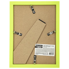 Рамка 15&times;21 см небьющаяся, багет 17,5 мм, пластик, BRAUBERG &laquo;Colorful&raquo;, салатовая, 391243