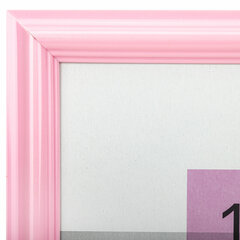 Рамка 15&times;21 см небьющаяся, багет 17,5 мм, пластик, BRAUBERG &laquo;Colorful&raquo;, розовая, 391247
