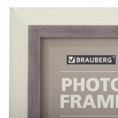 Рамка 21&times;30 см небьющаяся, багет 30 мм, пластик, BRAUBERG &laquo;Lambert&raquo;, слоновая кость/<wbr/>капучино, 391251