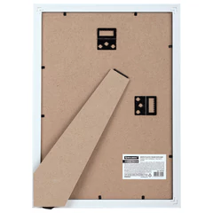 Рамка 21&times;30 см с паспарту 15&times;21 см небьющаяся, багет 20 мм пластик, BRAUBERG &laquo;New Age&raquo;, белая, 391276