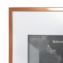 Рамка 21&times;30 см с паспарту 15&times;21 см небьющаяся, багет 5 мм, пластик, BRAUBERG &laquo;Smart&raquo;, золотистая, 391279