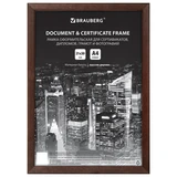 Рамка 21х30 см, дерево, багет 14 мм, BRAUBERG "Elegant", венге, акриловый экран, 391295