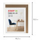 Рамка 40х50 см, небьющаяся, багет 30 мм, МДФ, STAFF "Style", белая, 391341
