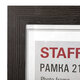 Рамка 21х30 см, небьющаяся, КОМПЛЕКТ 3 штуки, багет 30 мм, МДФ, STAFF "Style", цвет венге, 391344