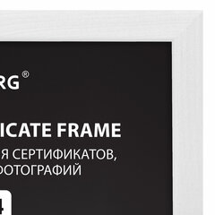 Рамка 21&times;30 см небьющаяся, КОМПЛЕКТ 3 шт., багет 14 мм дерево, BRAUBERG &laquo;Elegant&raquo;, белая, 391355