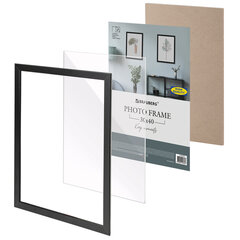 Рамка 30&times;40 см небьющаяся, аналог IKEA, багет 21 мм, МДФ, BRAUBERG &laquo;Idea&raquo;, черная, 391373