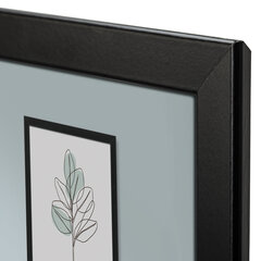 Рамка 30&times;40 см небьющаяся, аналог IKEA, багет 21 мм, МДФ, BRAUBERG &laquo;Idea&raquo;, черная, 391373